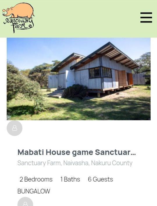 Sanctuary Farm Naivasha Villa Exterior photo